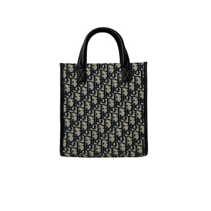 Christian Dior Oblique Leather Canvas 2way Handbag