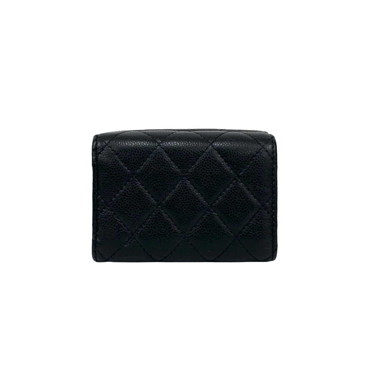 Chanel Matelassé Caviar Leather Trifold Wallet
