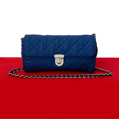 Prada Nylon Leather Shoulder Bag