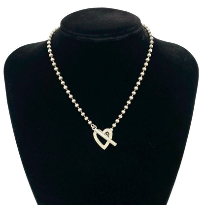 Gucci Toggle Heart Silver 925 Necklace