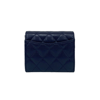 Chanel Matelassé Caviar Leather Trifold Wallet