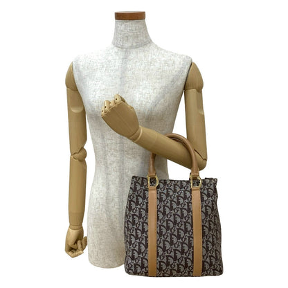 Christian Dior Trotter Canvas Leather Handbag