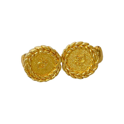 Christian Dior Logo Earrings