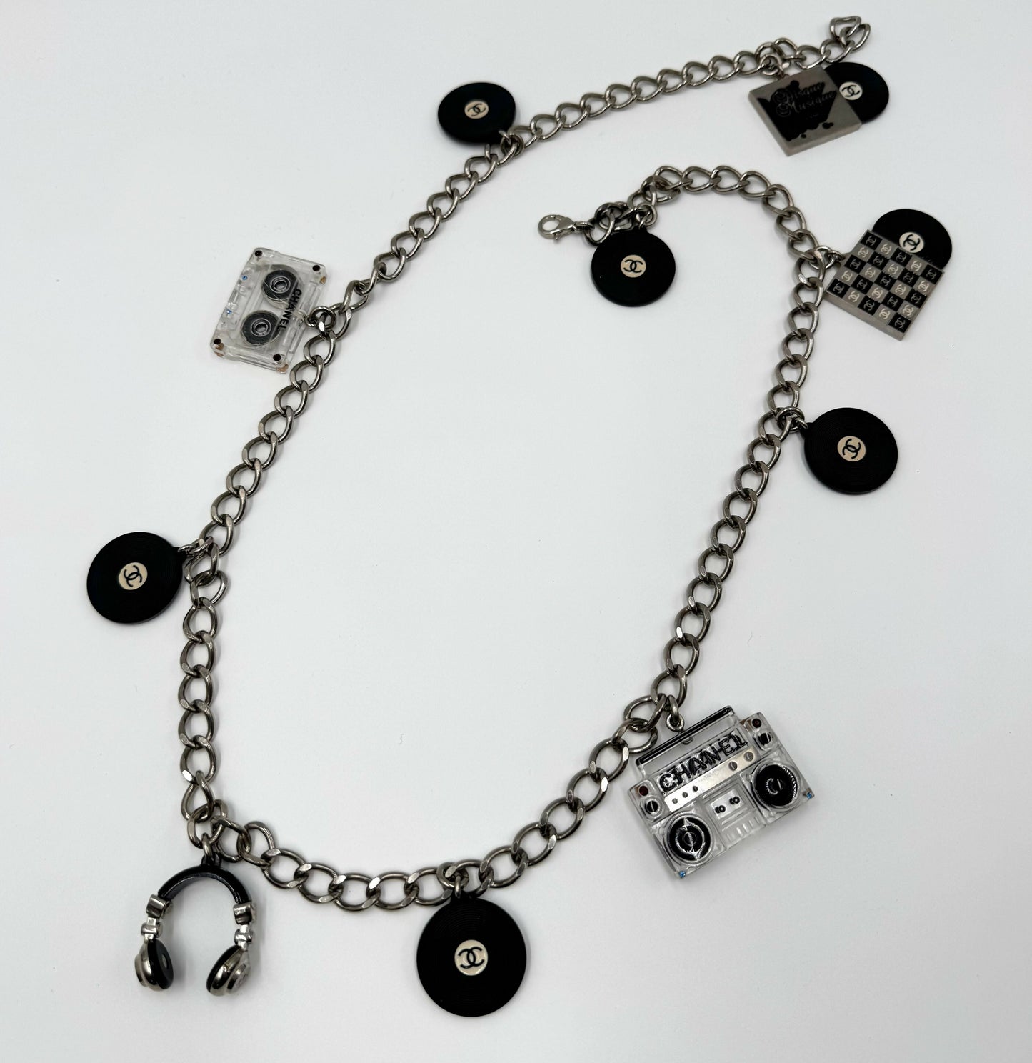 Chanel 2004 Music Motif Chain Necklace Belt