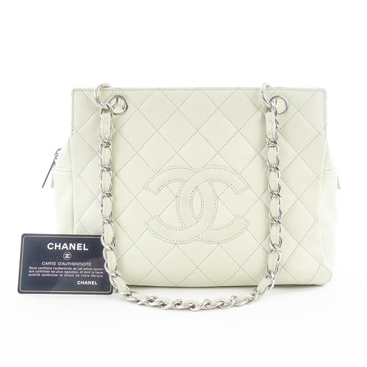 Chanel Caviar Leather Petite Tote Bag