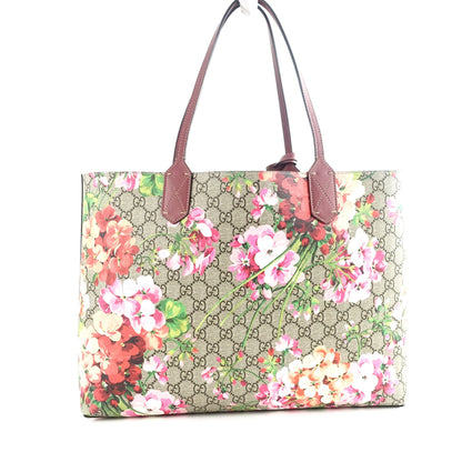 Gucci Reversible Blooms Floral Print Canvas Bag