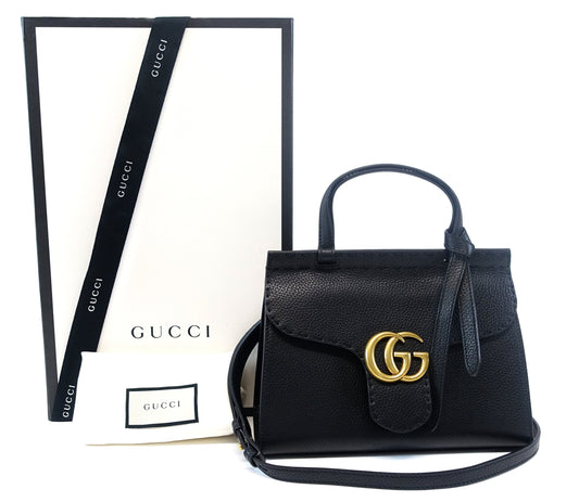 Gucci Leather GG Flap Bag