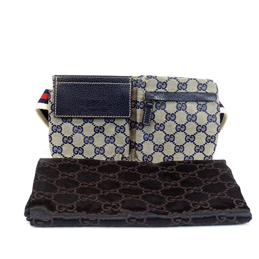 Gucci Monogram Canvas Belt Bag