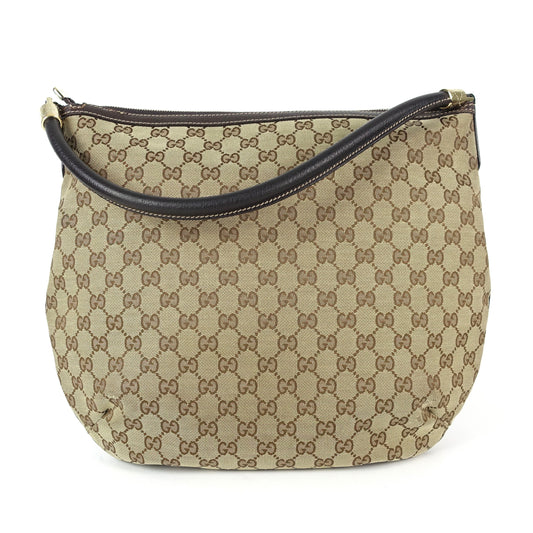 Gucci Monogram Canvas Hobo Bag