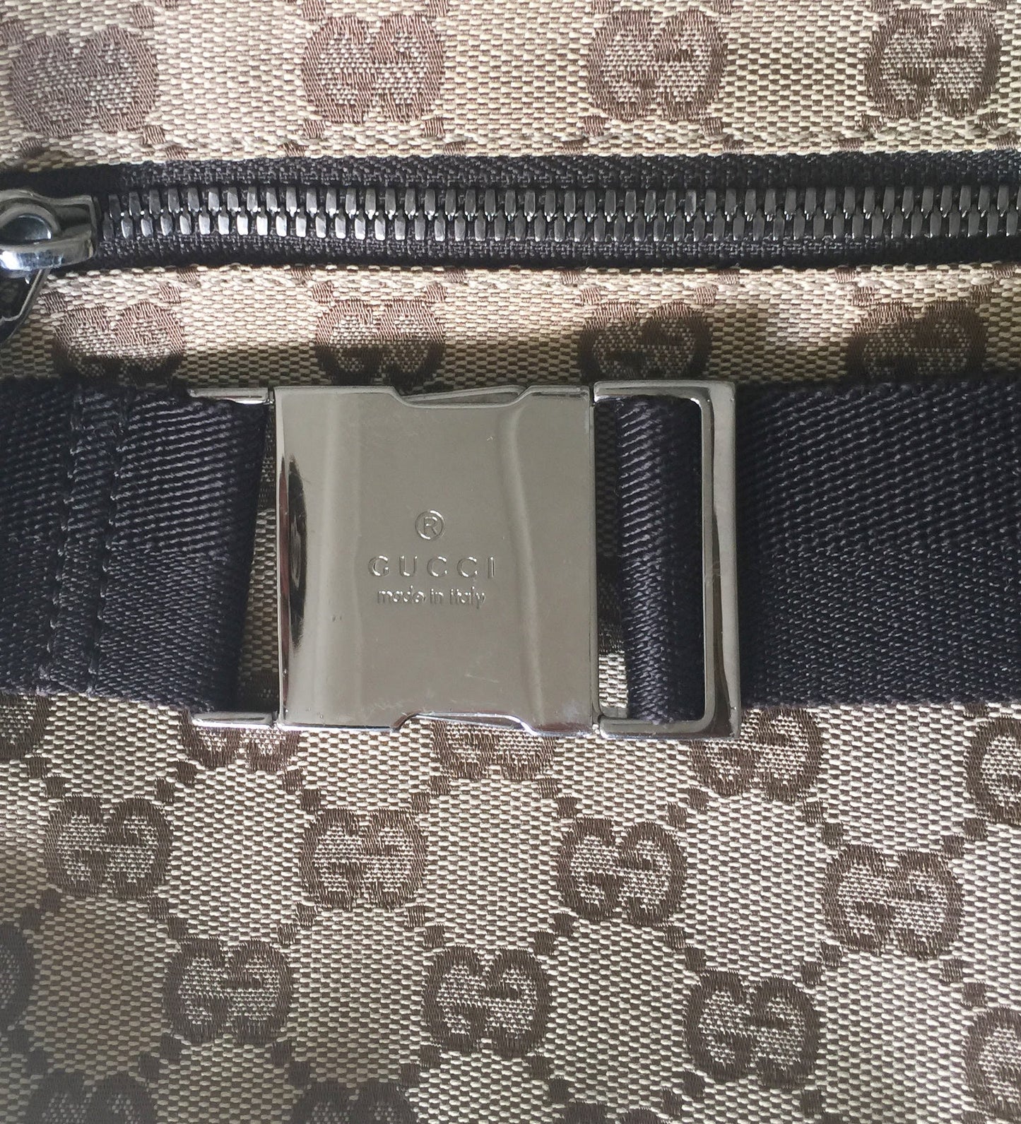 Gucci Monogram Canvas Belt Bag