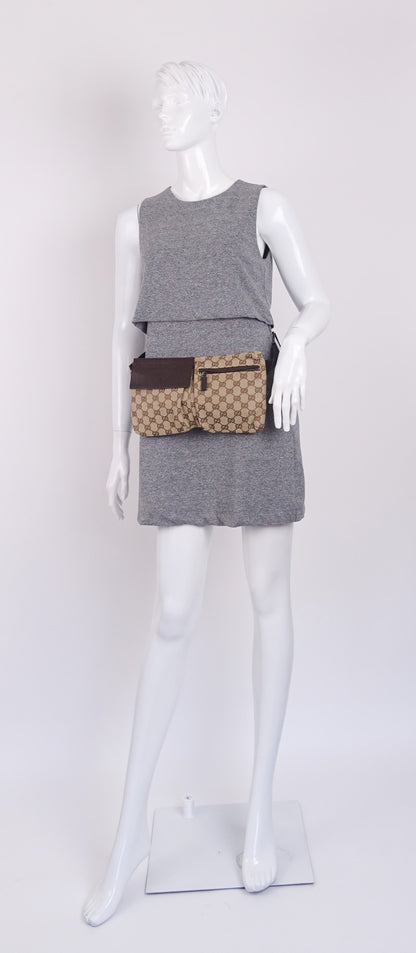 Gucci Monogram Canvas Belt Bag