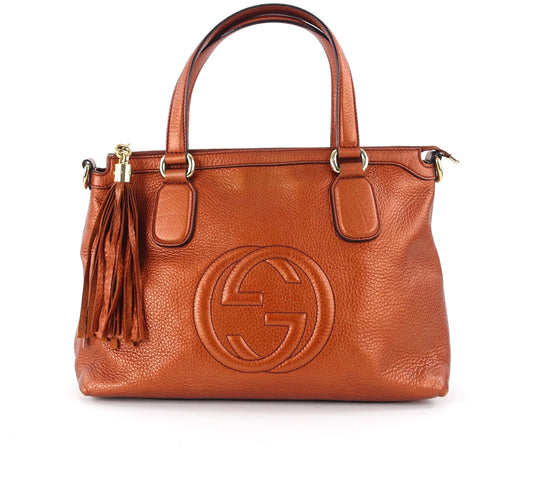 Gucci Soho Convertible Leather Tassel Bag
