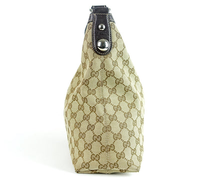 Gucci Monogram Canvas Large Hobo Bag
