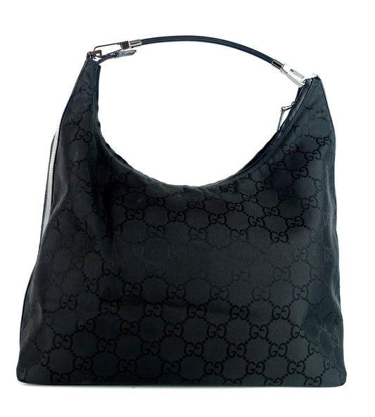 Gucci Monogram Canvas Hobo Bag