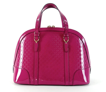 Gucci Nice Small MicroGuccissima Patent Leather Bag