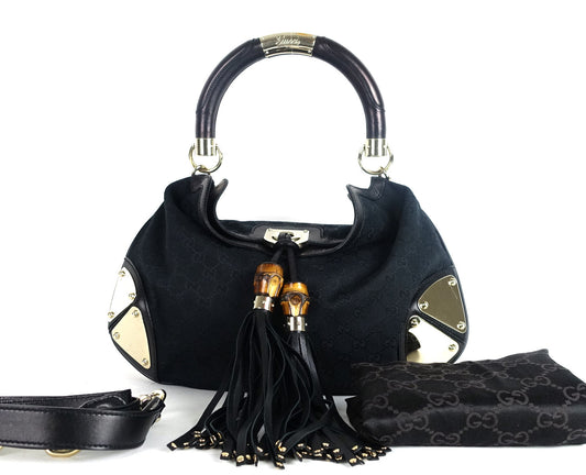Gucci Babouska Indy Medium Monogram Canvas Bag