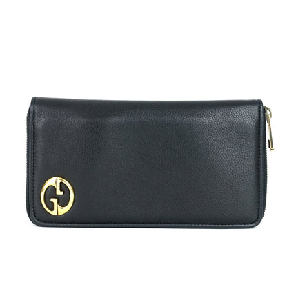Gucci 1973 Calf Leather Zip Around Wallet