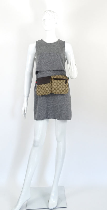 Gucci Monogram Canvas Belt Bag