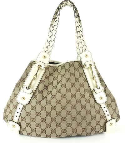 Gucci Pelham Monogram Canvas Hobo Bag