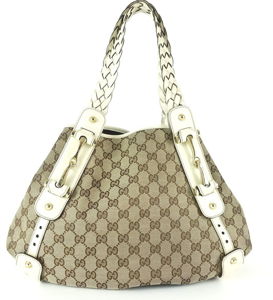 Gucci Pelham Monogram Canvas Hobo Bag