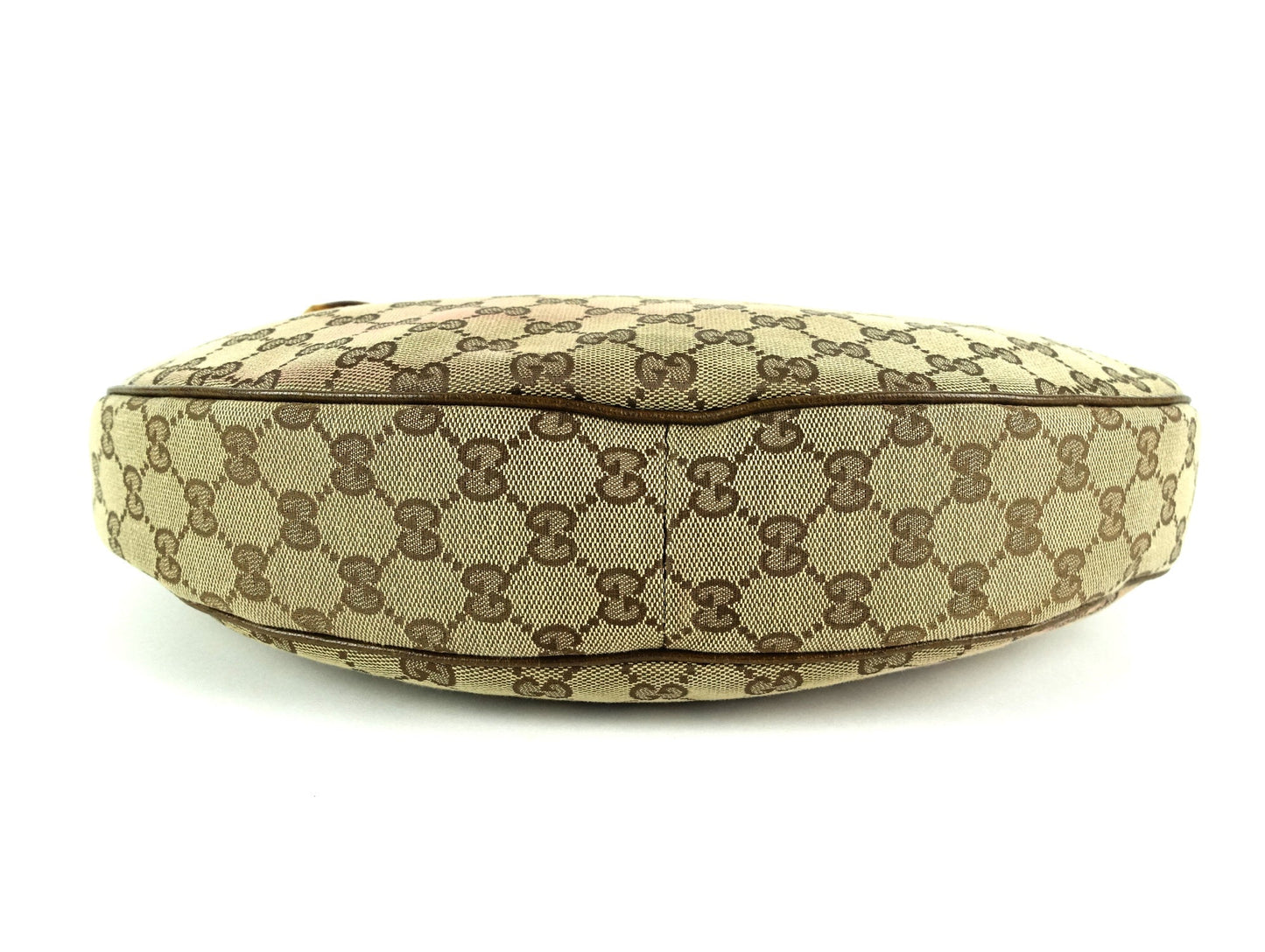 Gucci Monogram Canvas Bamboo Rings Hobo Bag