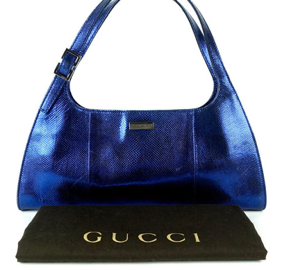 Gucci Snakeskin Leather Shoulder Bag
