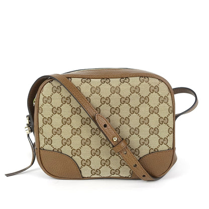 Gucci Bree Monogram Canvas Messenger Bag