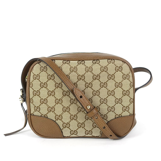 Gucci Bree Monogram Canvas Messenger Bag