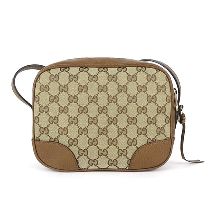 Gucci Bree Monogram Canvas Messenger Bag