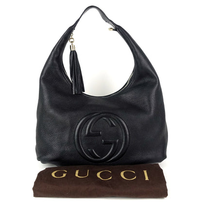 Gucci Soho Calf Leather Large Hobo Bag