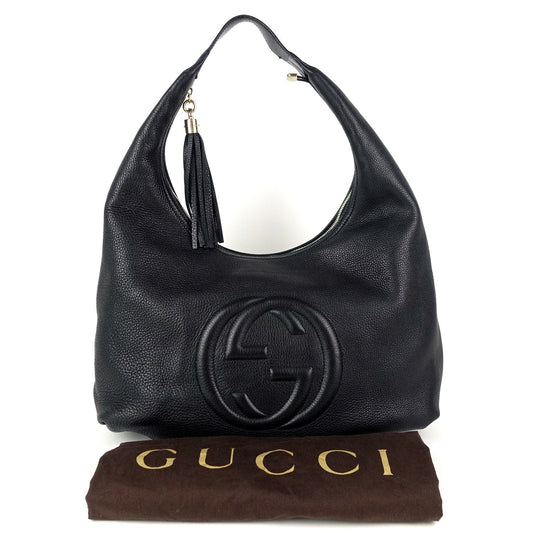 Gucci Soho Calf Leather Large Hobo Bag