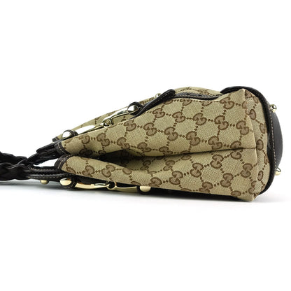 Gucci Pelham Monogram Canvas Hobo Bag