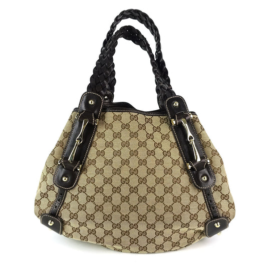 Gucci Pelham Monogram Canvas Hobo Bag