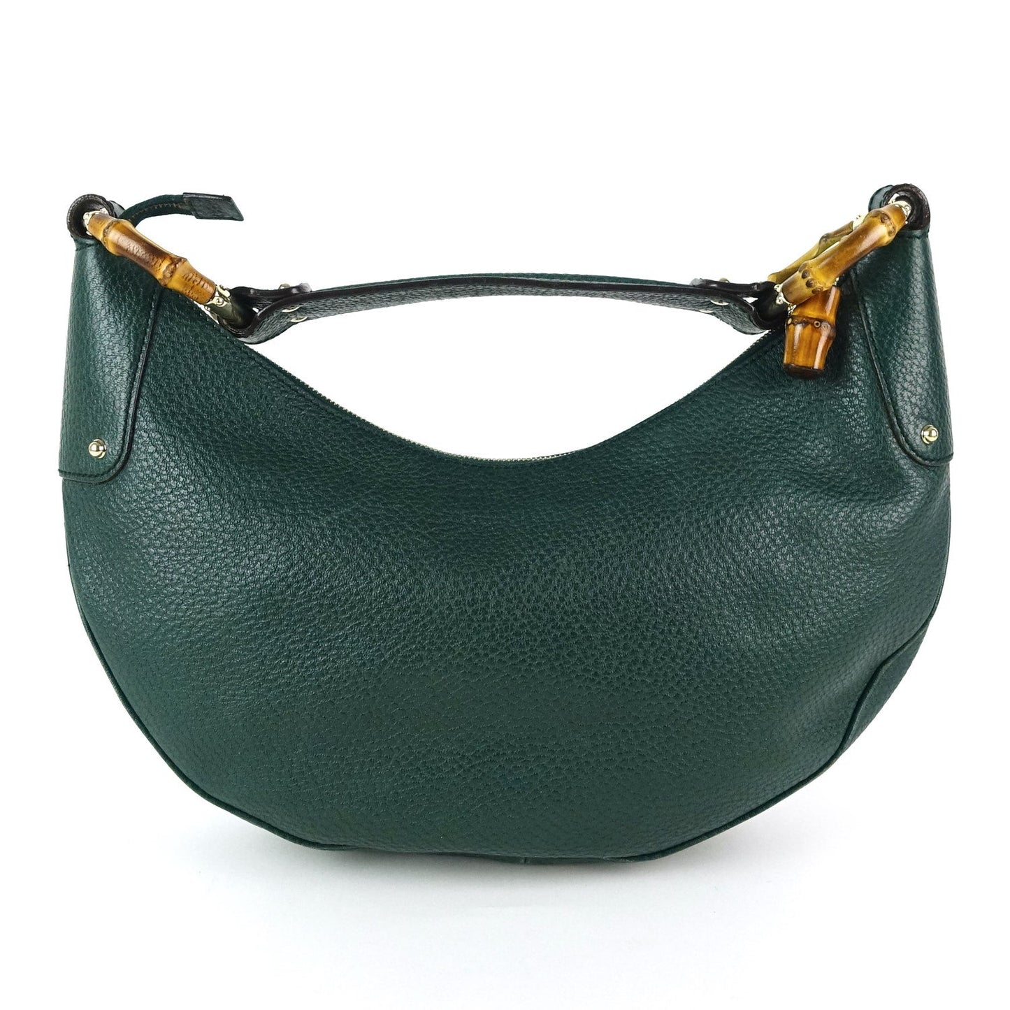 Gucci Leather Bamboo Ring Hobo Bag