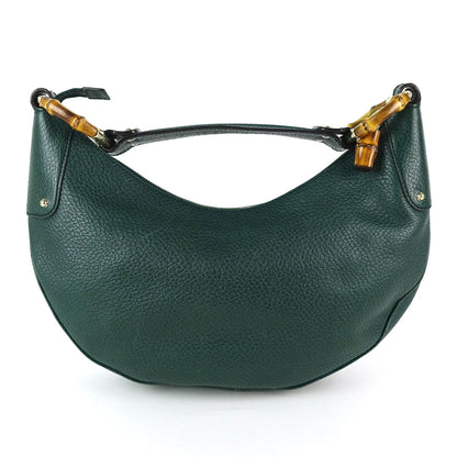 Gucci Leather Bamboo Ring Hobo Bag