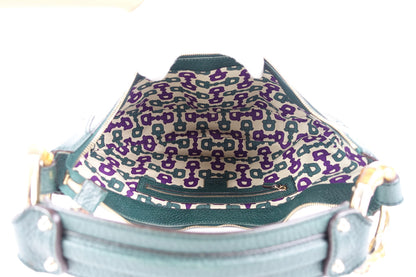 Gucci Leather Bamboo Ring Hobo Bag