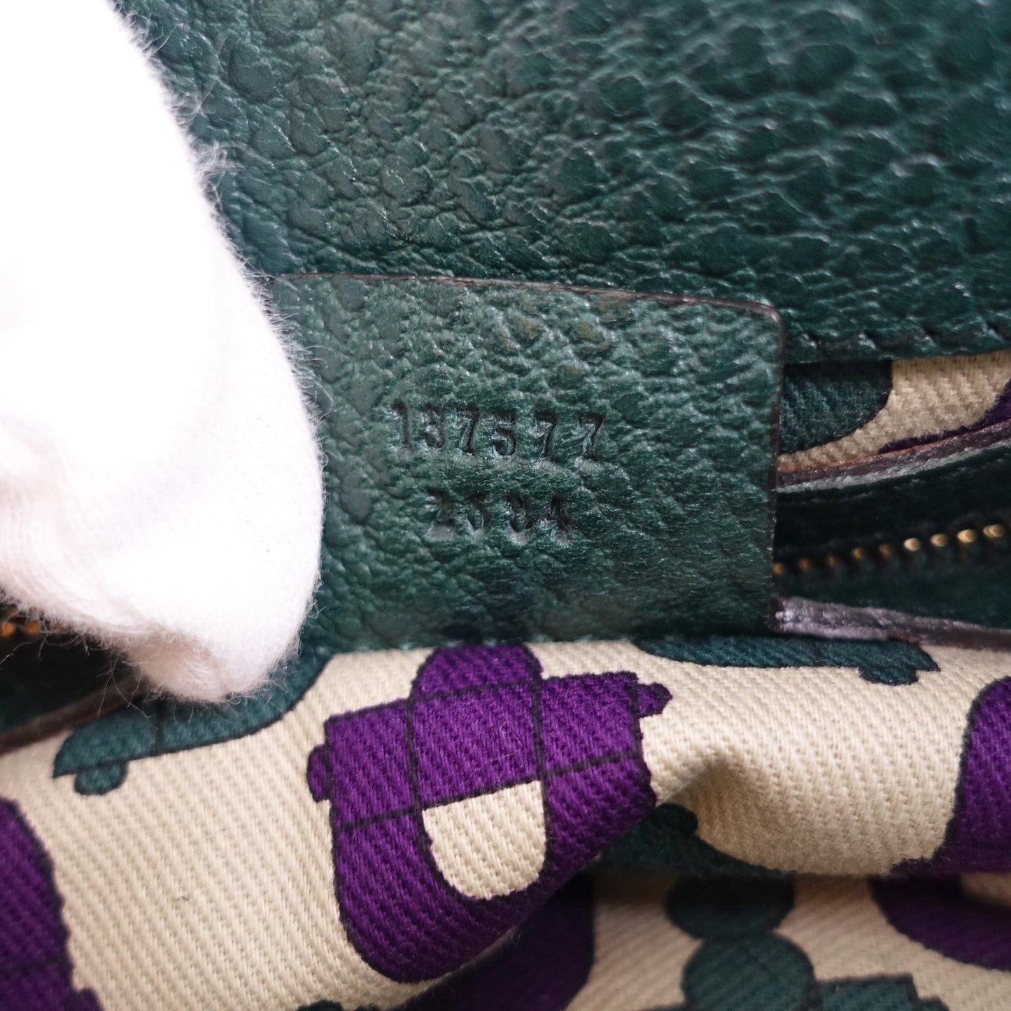 Gucci Leather Bamboo Ring Hobo Bag