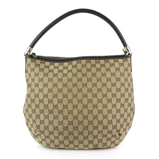 Gucci Monogram Canvas Hobo Bag