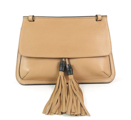 Gucci Bamboo Daily Flap Calf Leather Bag