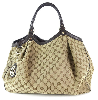 Gucci Sukey Monogram Canvas Large Tote Bag