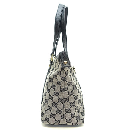 Gucci Abbey Monogram Canvas Zip Tote Bag