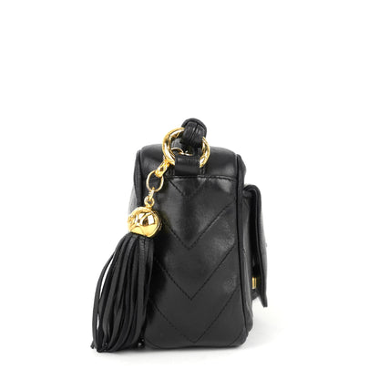 Chanel CC Camera Lambskin Crossbody Bag