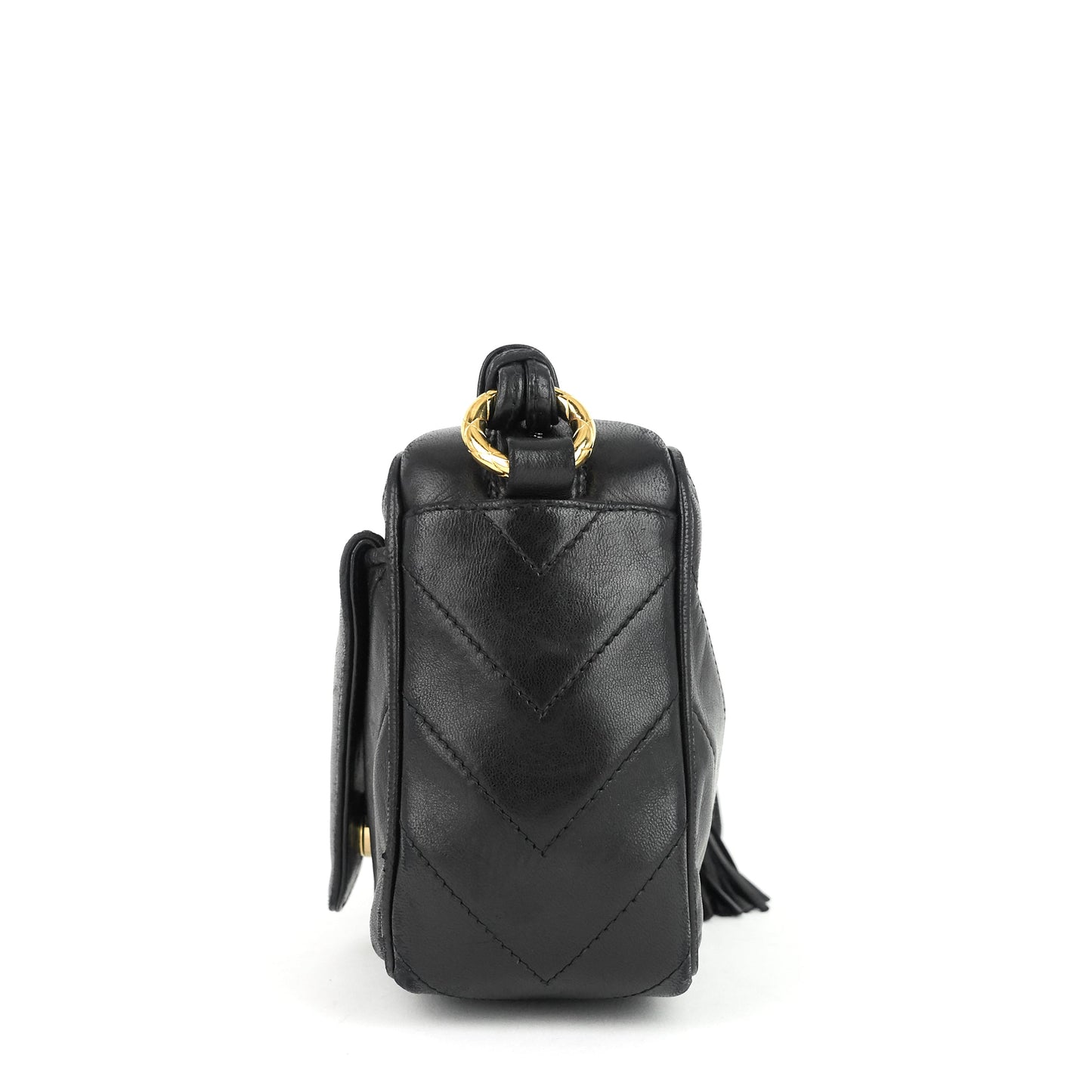 Chanel CC Camera Lambskin Crossbody Bag