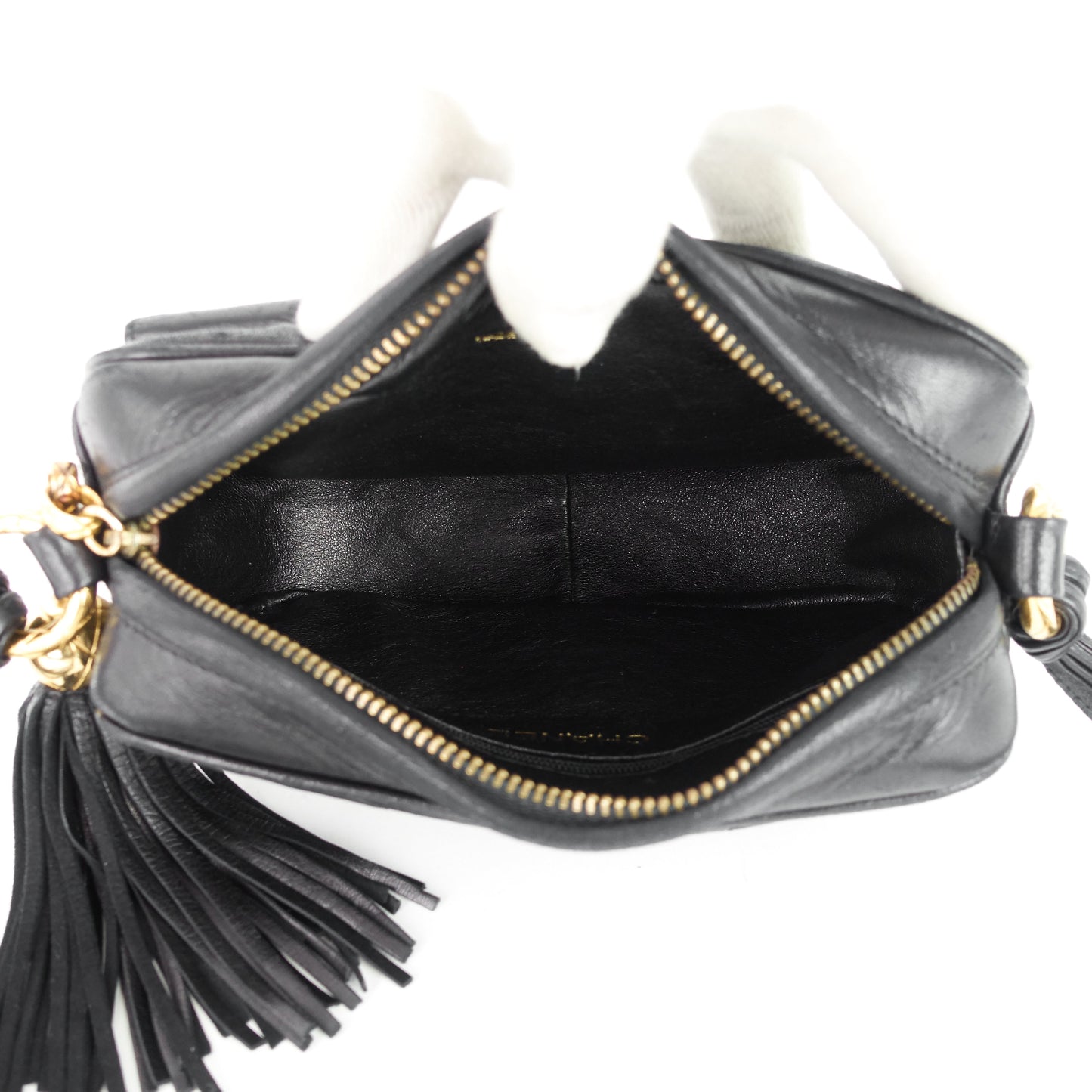 Chanel CC Camera Lambskin Crossbody Bag