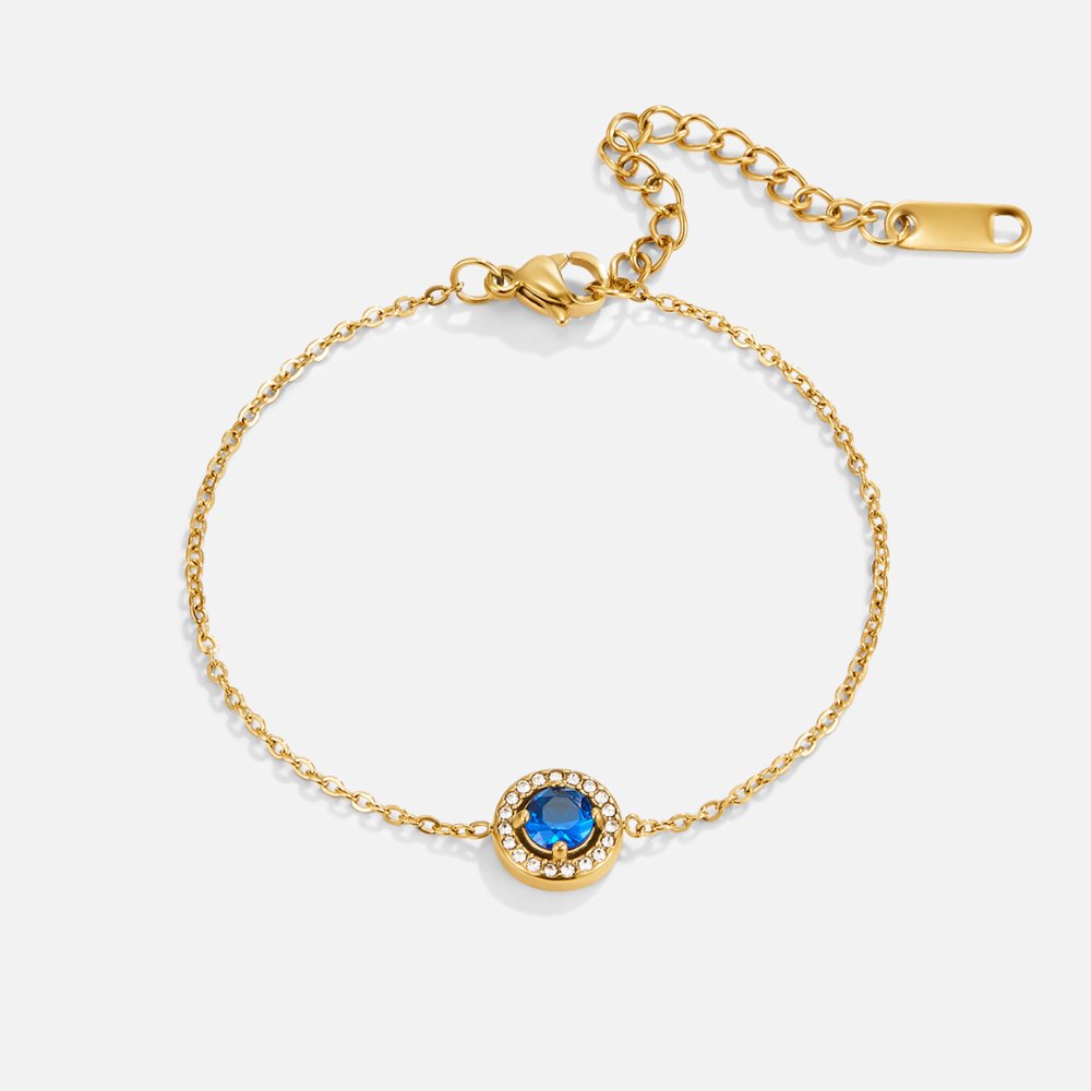 Ocean Blue Crystal Bracelet