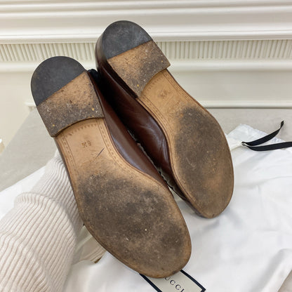 Gucci Donnie Horsebit Brown Leather Loafer