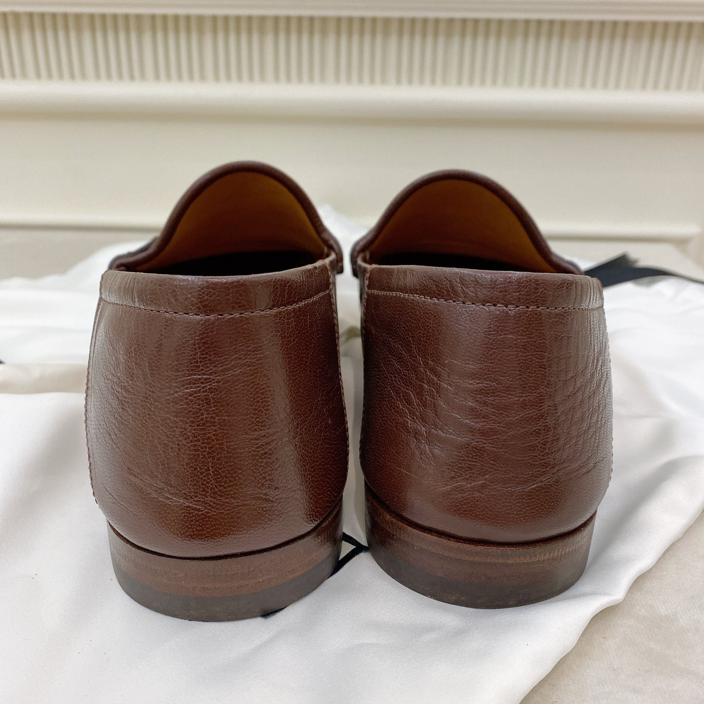 Gucci Donnie Horsebit Brown Leather Loafer