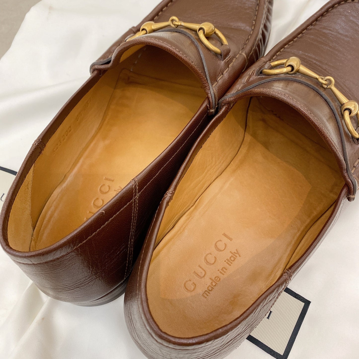 Gucci Donnie Horsebit Brown Leather Loafer