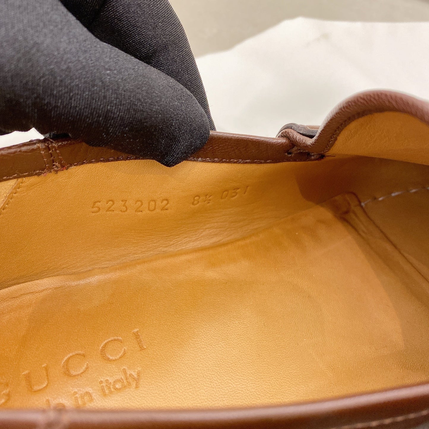 Gucci Donnie Horsebit Brown Leather Loafer