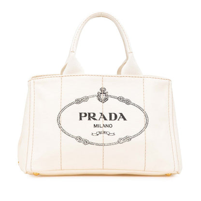 Prada Canapa Canvas Tote Bag